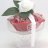 Rose candle on glass stand-thumbnail