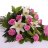 Funeral bouquet of roses pink-thumbnail