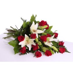 Funeral bouquet of roses-thumbnail
