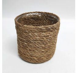 Brown basket pot 15.5 ø-thumbnail