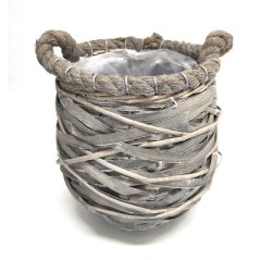 Grey basket pot 27.5 ø-thumbnail