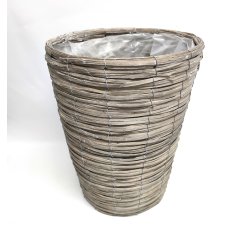 Light grey basket pot 33.5 ø-thumbnail