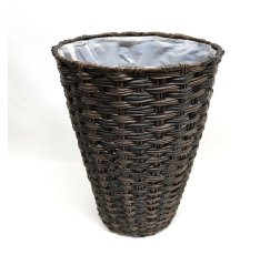 Dark brown basket pot 30 ø-thumbnail