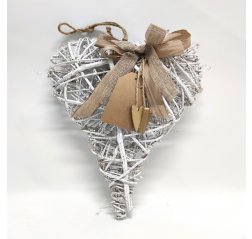 Heart wreath with brown decorations-thumbnail