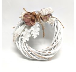 Wreath with leaves and bows-thumbnail