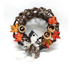 Autumn wreath with birdhouse-thumbnail