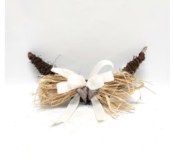 Wreath with hay and hearts-thumbnail