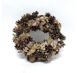 Wreath with cones and bark-thumbnail