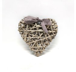 Heart wreath with square bow, brown-thumbnail