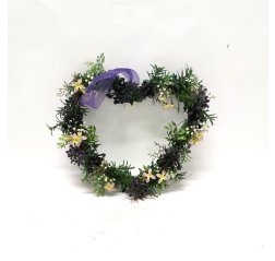 Heart wreath with flowers-thumbnail