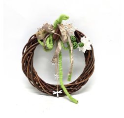 Wreath with leaf and dragonfly-thumbnail
