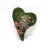 Moss heart wreath with owl and copper flowers-thumbnail