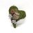 Moss heart wreath with owl and silver flowers-thumbnail