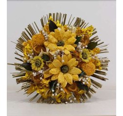 Dried flower bouquet yellow-thumbnail