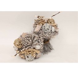 Dried flower bouquet whitewash stalk-thumbnail