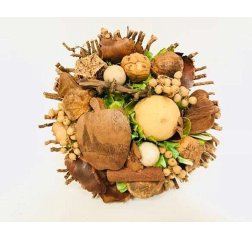 Dried flower Bouquet coco husk apple natural-thumbnail