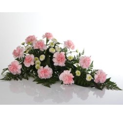 Funeral bouquet of carnations pink/white-thumbnail