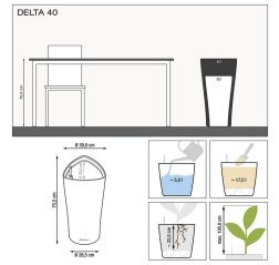 Lechuza Delta 40 All-in-one espresso-thumbnail