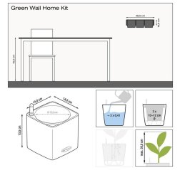 Lechuza Green wall home kit color valkoinen-thumbnail