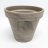 Grey clay pot with stripe 15,7 ø-thumbnail