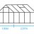 Greenhouse HALLS POPULAR 5.0 M² with polycarbonate sheet, green color-thumbnail