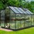 Greenhouse HALLS POPULAR 6,2 M² with polycarbonate sheet, black color-thumbnail