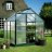 Greenhouse HALLS POPULAR 3.8 M² with polycarbonate sheet, green color-thumbnail