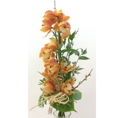 High orchid bouquet orange-thumbnail