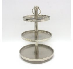 Three-layer tray silver, smaller-thumbnail