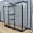Greenhouse HALLS ALTAN 1.3 M² with polycarbonate sheet, green color-thumbnail