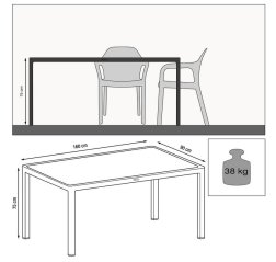 Lechuza large dining table granite-thumbnail