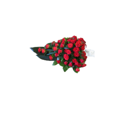 Funeral bouquet of red roses-thumbnail