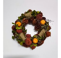 Autumnal cone wreath-thumbnail