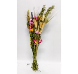 Grainy and colorful bunch of dried flowers-thumbnail