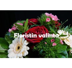 Punainen ystävänpäiväkimppu (Floristin valinta)-thumbnail