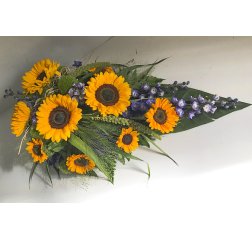 Funeral bouquet of sunflowers-thumbnail